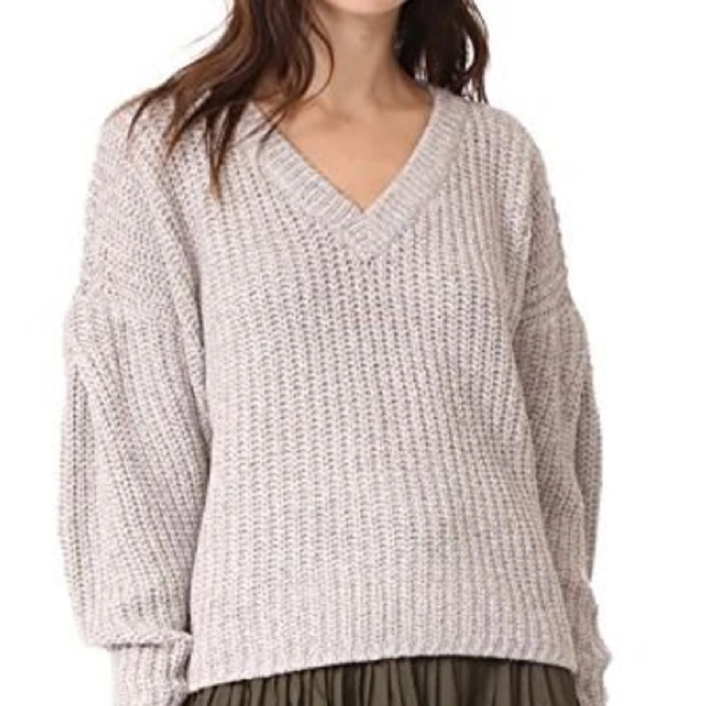 Madewell Pleat-Sleeve Pullover Sweater
